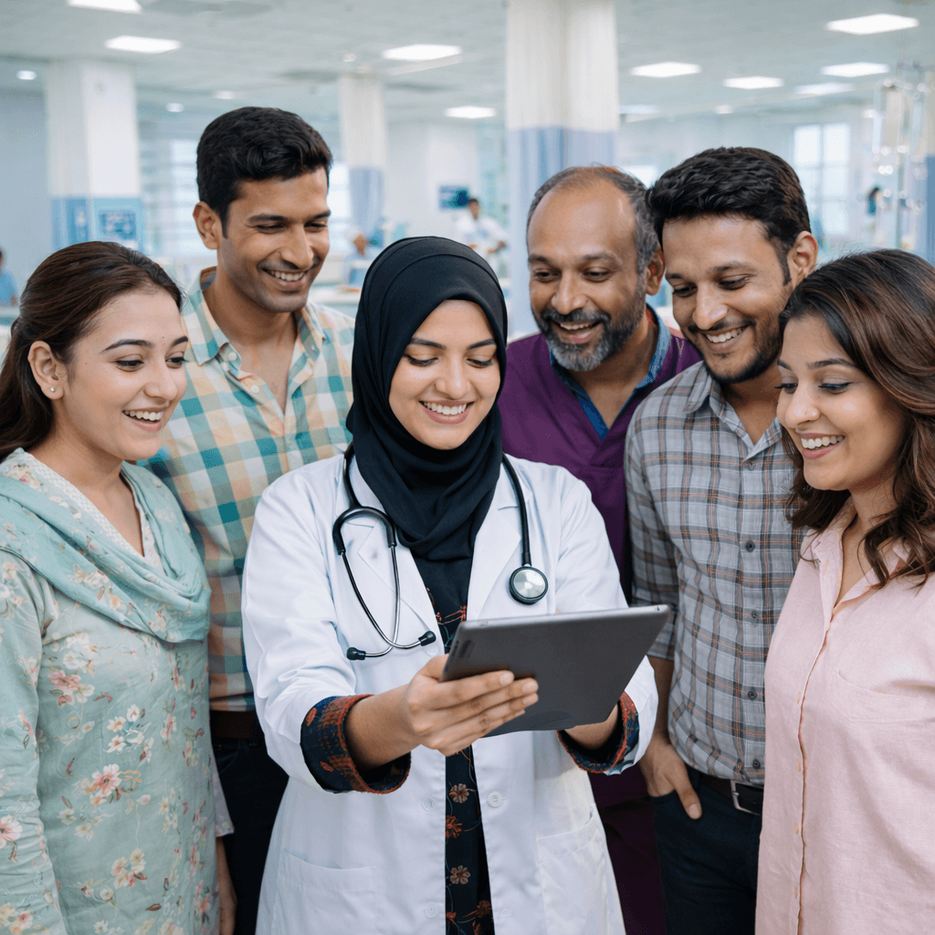 Medical team at Mediking healthcare center